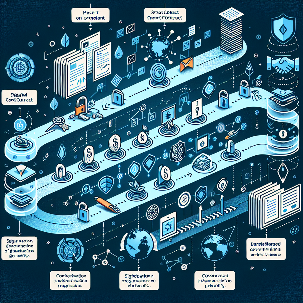 Hình ảnh về tương lai phát triển của hợp đồng thông minh