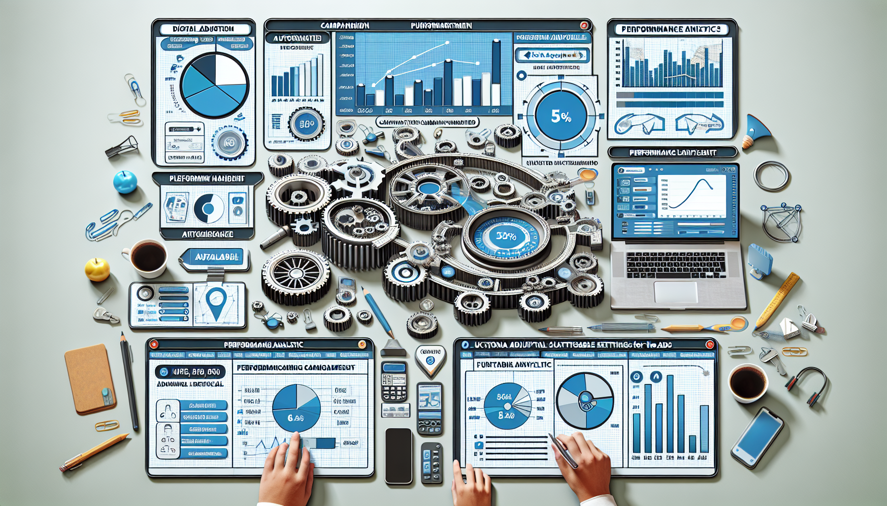 Giao diện sử dụng công cụ Google Ads cho quảng cáo tự động