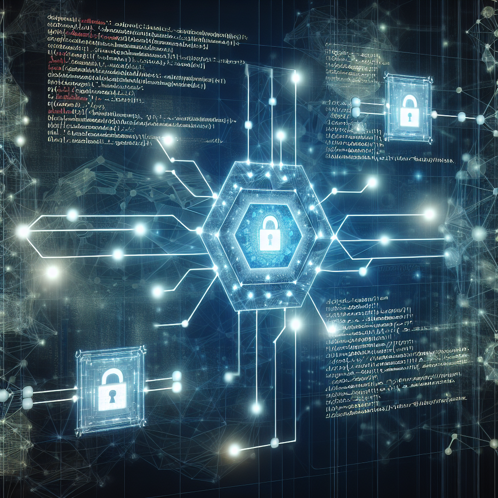 Hình ảnh minh họa về hợp đồng thông minh trên blockchain